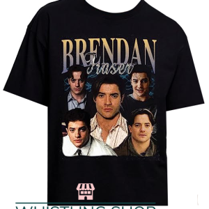 Brendan Fraser T Shirt Retro Design