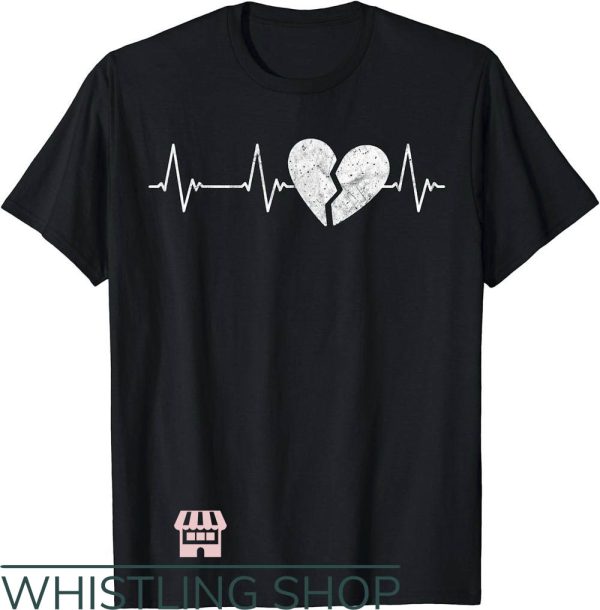 Broken Heart T-Shirt Heartbreak Pulse Heartbroken