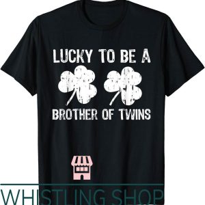 Brother To Be T-Shirt Lucky A Of Twins St Patricks Day