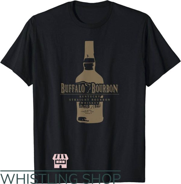 Buffalo Trace T-Shirt Buffalo Bourbon Whiskey Bottle