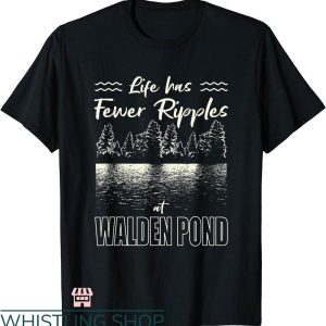 Camp Walden T-shirt Life Has Fewer Ripples At Walden Pond