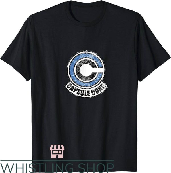 Capsule Corp T-Shirt Scratched Logo T-Shirt Trending