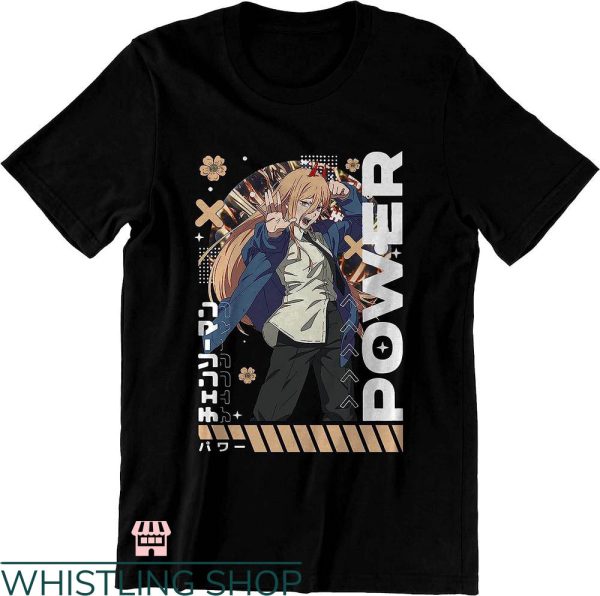 Chainsaw Man Power T-shirt Chainsaw Man Devil Anime T-shirt