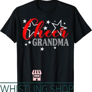 Cheer Grandma T-Shirt Cheerleader Proud Pride Supporter