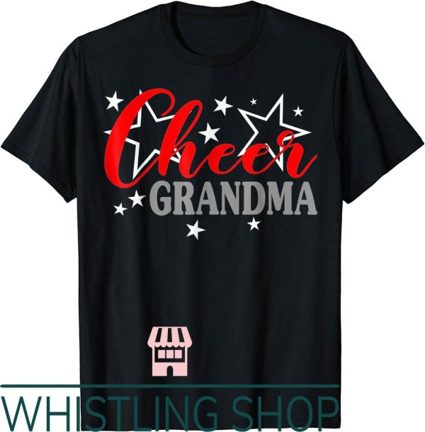 Cheer Grandma T-Shirt Cheerleader Proud Pride Supporter