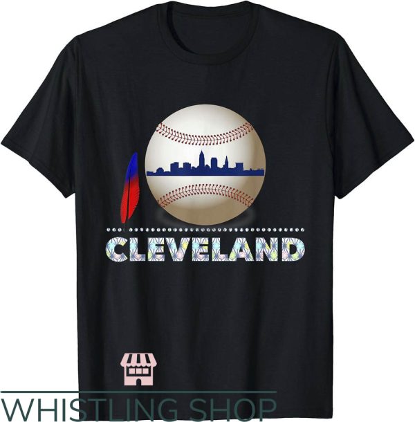 Chief Wahoo T-Shirt Ball With Skyline