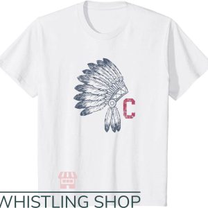 Chief Wahoo T-Shirt Native American Headdress Cleveland