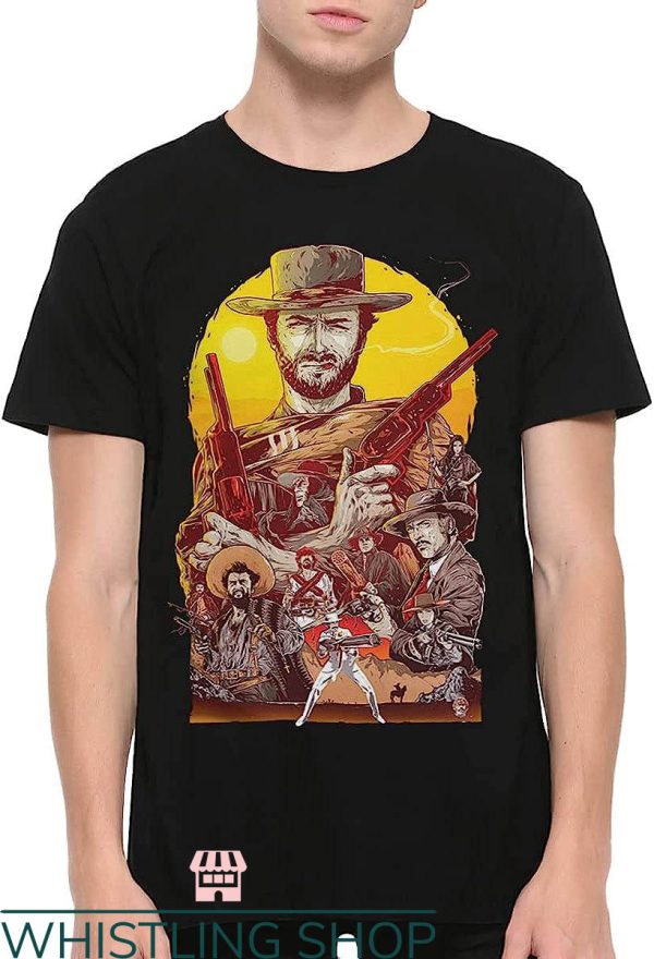 Clint Eastwood T-Shirt The Good The Bad and The Ugly Art
