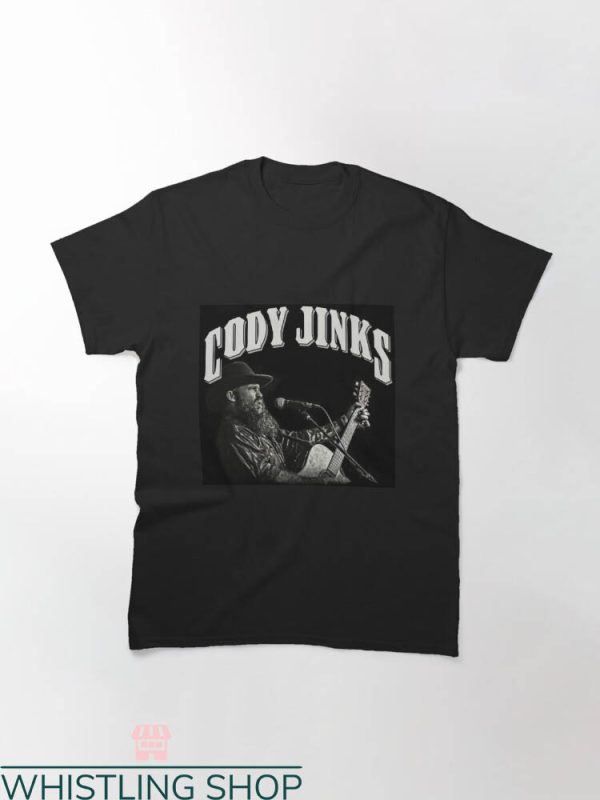 Cody Jinks T-shirt Cody Jinks Singing Playing Guitar T-shirt