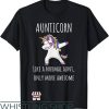 Cool Aunt T-Shirt Aunticorn Like An Aunt Only Awesome