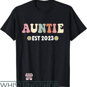 Cool Aunt T-Shirt Auntie Est 2023 Shirt