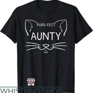Cool Aunt T-Shirt Purrfect Cool Aunty Shirt
