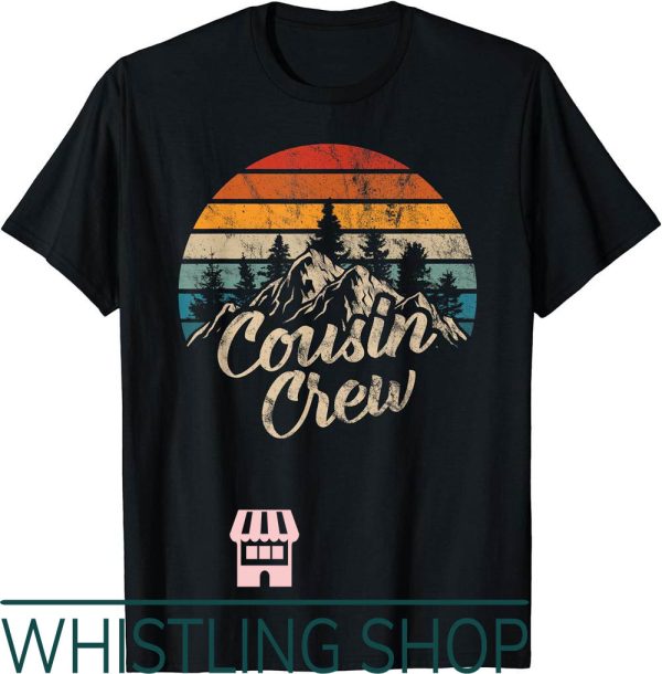 Cousin Camp T-Shirt Crew Outdoor Sunset Summer