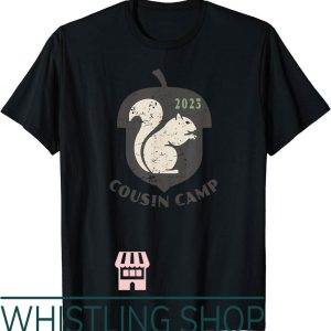 Cousin Camp T-Shirt Vintage Squirrel Acorn Nut Camper