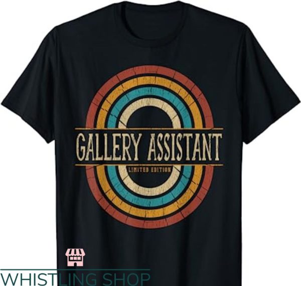 Cream Gallery Dept T-shirt Gallery Assistant Vintage Retro