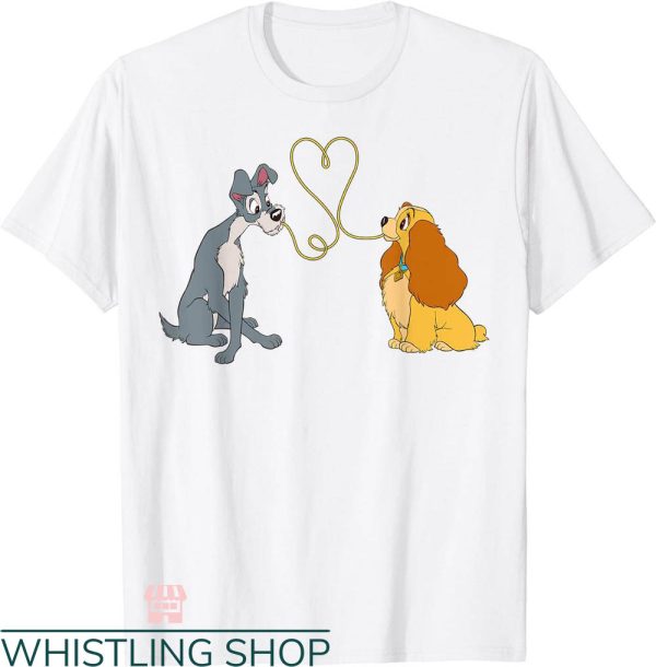 Cute Couple Disney T-shirt Lady And The Tramp Bella Notte