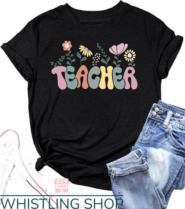 Cute Teacher T-Shirt Heart Icon Gift For Teacher