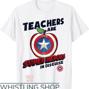Cute Teacher T-Shirt Marvel Teachers Are Super Heroes