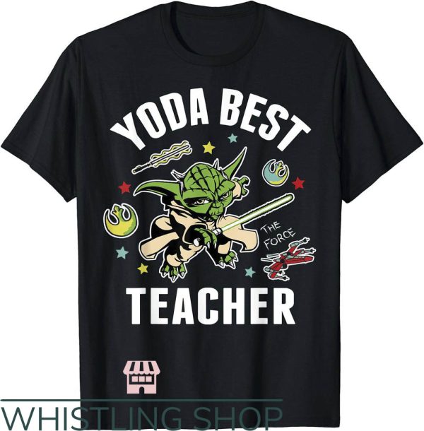 Cute Teacher T-Shirt Yoda Best Teacher Gift For Teacher