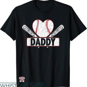 Daddy Daughter Matching T-shirt Baseball Daddy T-shirt