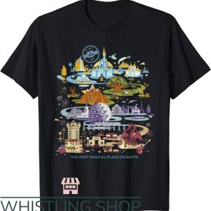 Disney 50th Anniversary T-Shirt Disney Park Map