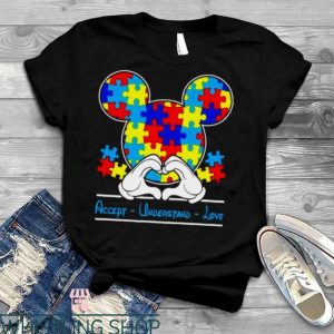 Disney Autism T Shirt Accept Understand Love Tee Shirt