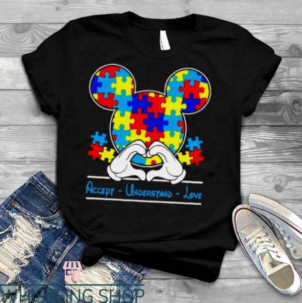 Disney Autism T Shirt Accept Understand Love Tee Shirt