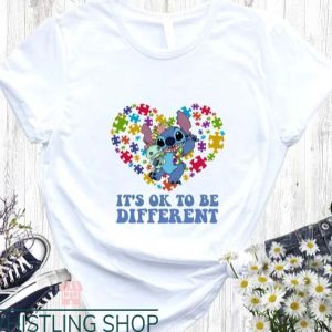 Disney Autism T Shirt It’s Okay To Be Difference Tee
