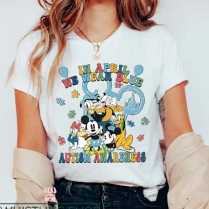 Disney Autism T Shirt Mickey and Friends Autism Awareness