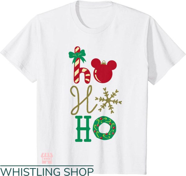 Disney Trip Family T-shirt Disney Mickey Ho Ho Ho Holiday