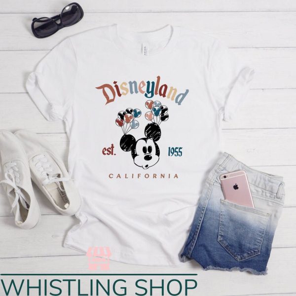 Disneyland Paris T-Shirt Disneyland Retro Mickey Est 1955