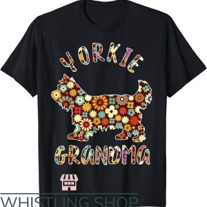 Dog Grandma T-Shirt Yorkie Grandma