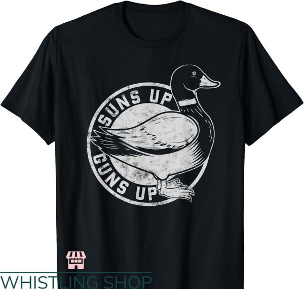 Duck Hunting T-shirt Vintage retro style Suns Up Funny