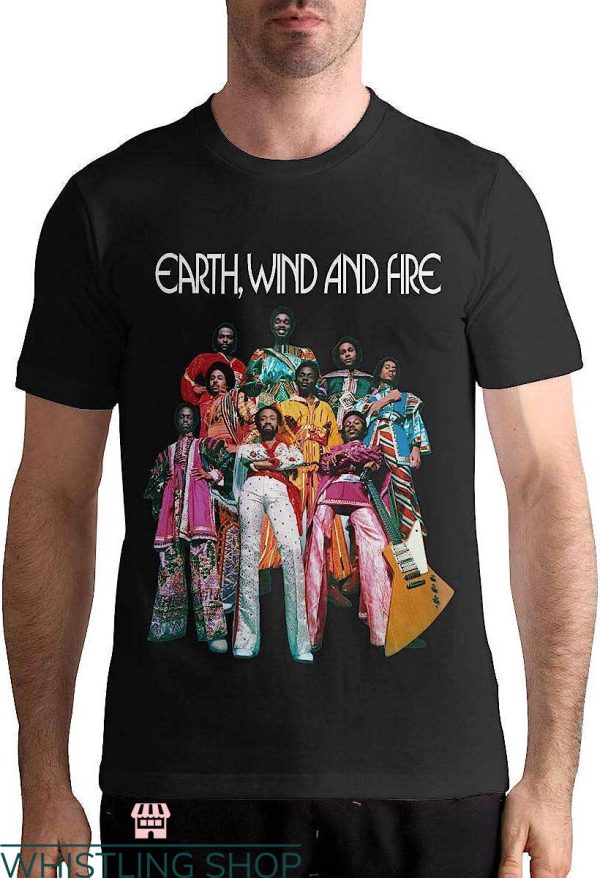 Earth Wind And Fire Tour T-shirt Mens Casual Basic Fit Shirt