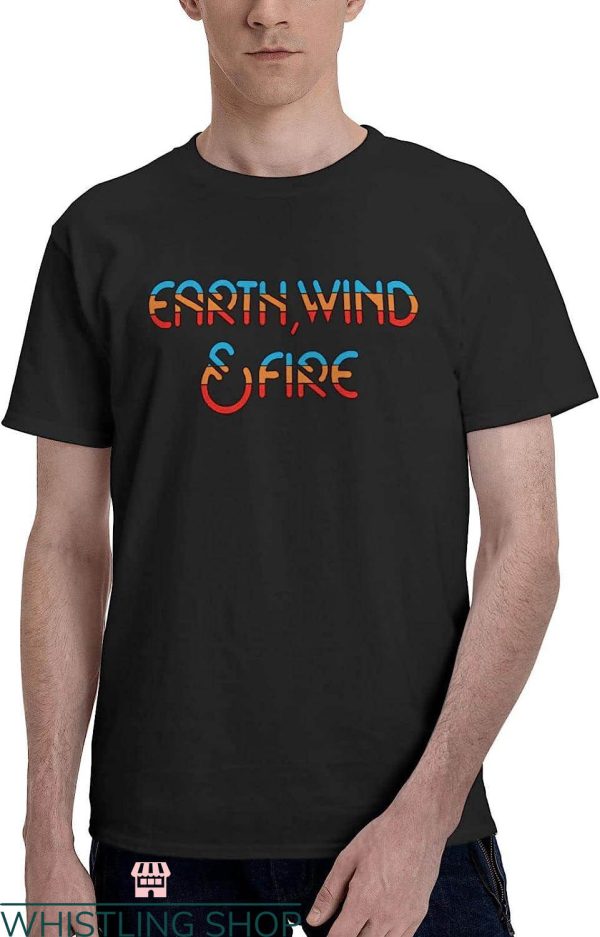 Earth Wind And Fire Tour T-shirt Stripe Lines T-shirt