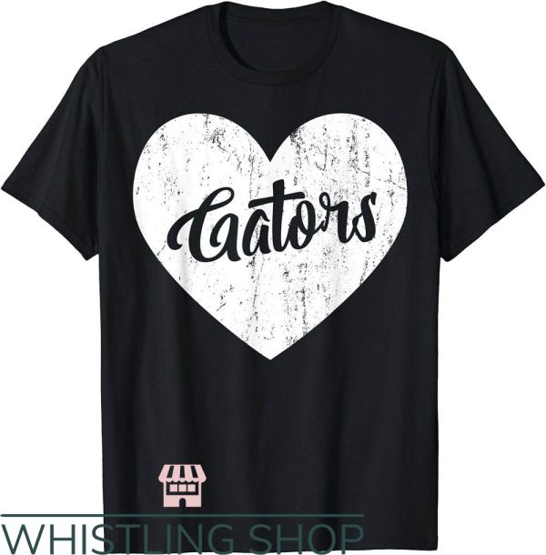 Florida Gators Vintage T-Shirt Gator Heart