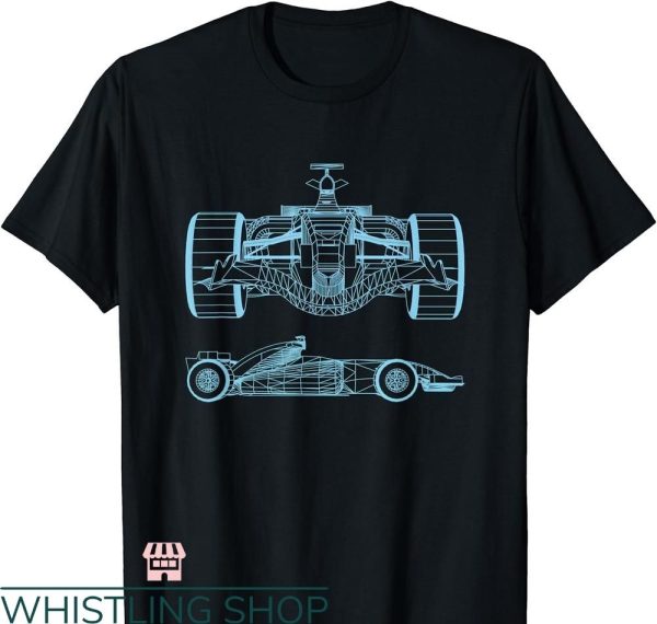 Formula One T-shirt Silhouette Mechanical Engineering