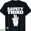 Funny Safety T-shirt Missing Finger Safety Third