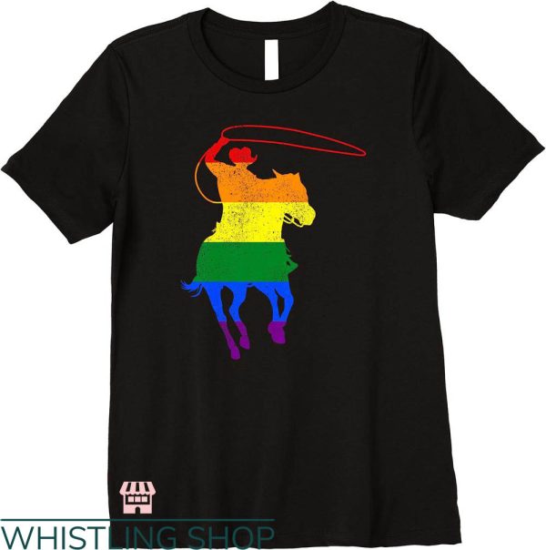 Gay Cowboys T-shirt Cowboy Gay Pride LGBTQ Supporter Shirt