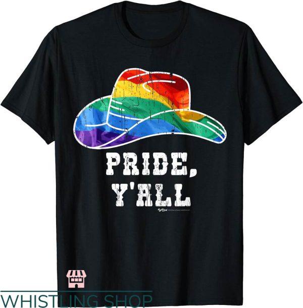 Gay Cowboys T-shirt Pride Y’all Gay Cowboy Hat T-shirt