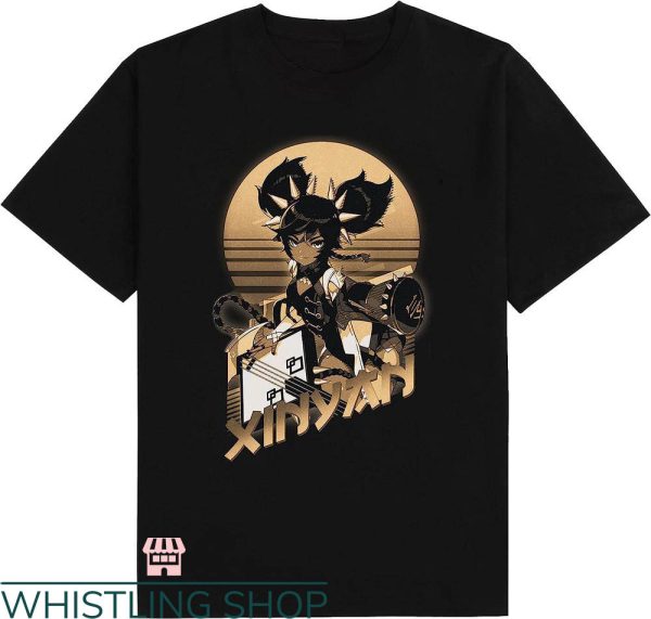 Genshin Impact T-shirt Genshin Impact Xinyan Retro Sunset