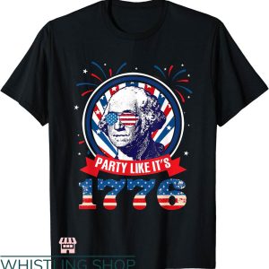 George Washington T-shirt Party Like It’s 1776 Fireworks