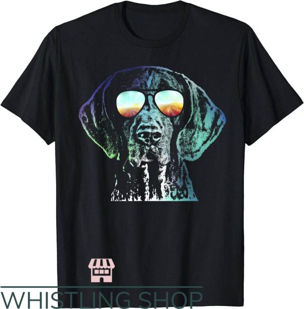 German Shorthaired Pointer T-Shirt Retro Disco German Pointer