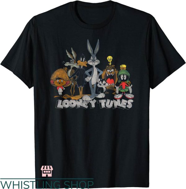 Harley Davidson Looney Tunes T-shirt Looney Tunes Group Shot