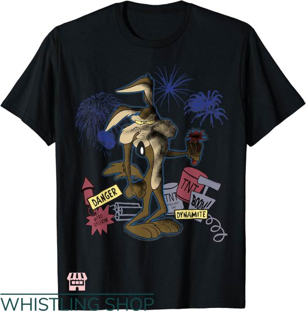 Harley Davidson Looney Tunes T-shirt Wile E.Coyote Portrait