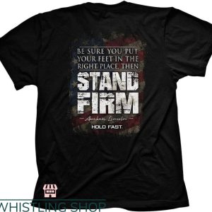 Hold Fast T-shirt Lincoln Flag