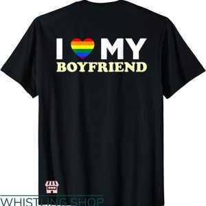 I Heart My Boyfriend T-shirt I Love My Boyfriend LGBT Heart