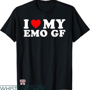 I Heart My Gf T-shirt I Love My Emo Gf T-shirt