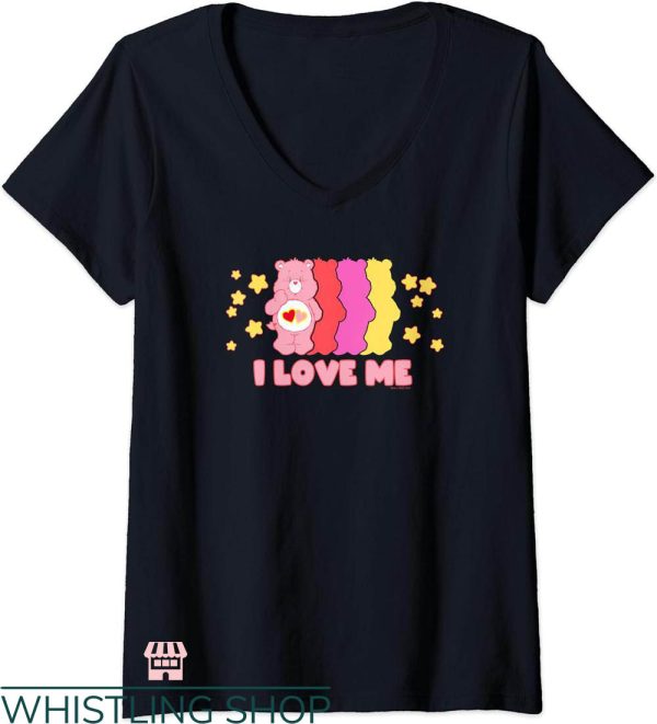 I Love Me T-shirt Care Bears I Love Me Pink Bear Self Shirt