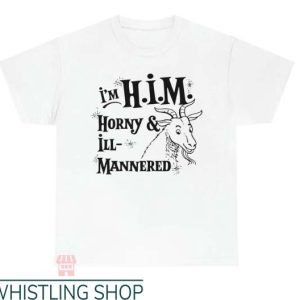 Im Him T Shirt Horny & Ill Mannered Gift Lover Tee Shirt